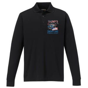 TrumpS Snowflake Removal Service Performance Long Sleeve Polo