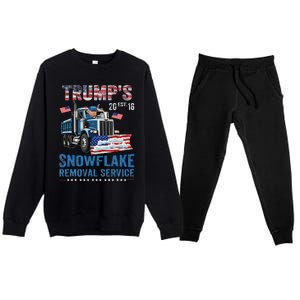 TrumpS Snowflake Removal Service Premium Crewneck Sweatsuit Set