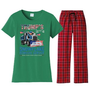 TrumpS Snowflake Removal Service Women's Flannel Pajama Set