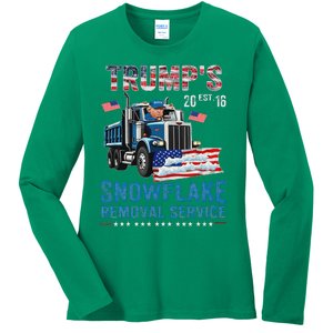 TrumpS Snowflake Removal Service Ladies Long Sleeve Shirt