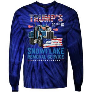 TrumpS Snowflake Removal Service Tie-Dye Long Sleeve Shirt