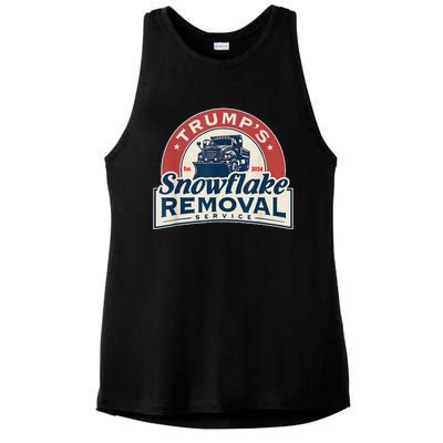 TrumpS Snowflake Removal Service Funny Trump 2024 Ladies PosiCharge Tri-Blend Wicking Tank