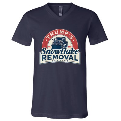 TrumpS Snowflake Removal Service Funny Trump 2024 V-Neck T-Shirt