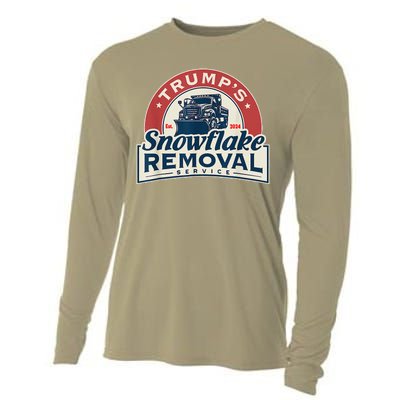 TrumpS Snowflake Removal Service Funny Trump 2024 Cooling Performance Long Sleeve Crew