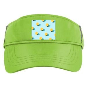 Trendy Sunlight Summer Pattern Lemons Adult Drive Performance Visor