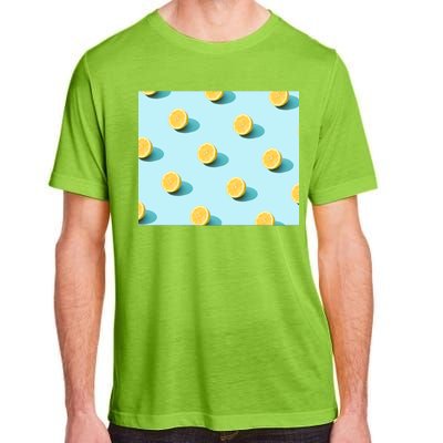 Trendy Sunlight Summer Pattern Lemons Adult ChromaSoft Performance T-Shirt