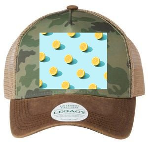 Trendy Sunlight Summer Pattern Lemons Legacy Tie Dye Trucker Hat