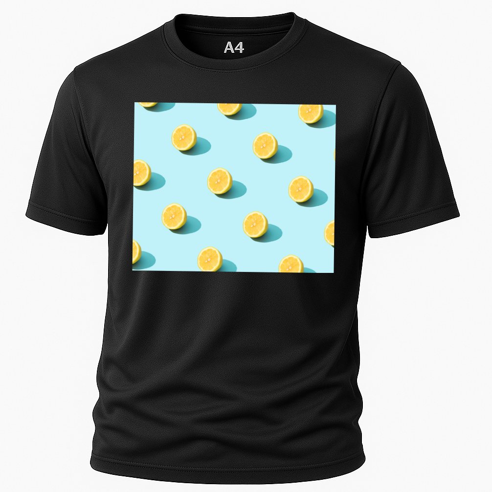 Trendy Sunlight Summer Pattern Lemons Performance Shirt