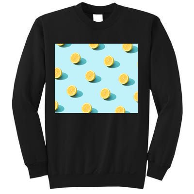 Trendy Sunlight Summer Pattern Lemons Sweatshirt