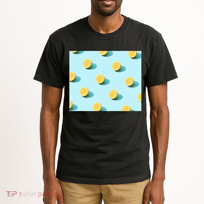 Trendy Sunlight Summer Pattern Lemons Tall T-Shirt