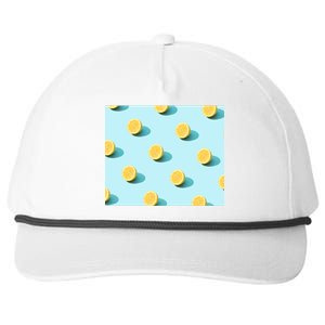 Trendy Sunlight Summer Pattern Lemons Snapback Five-Panel Rope Hat