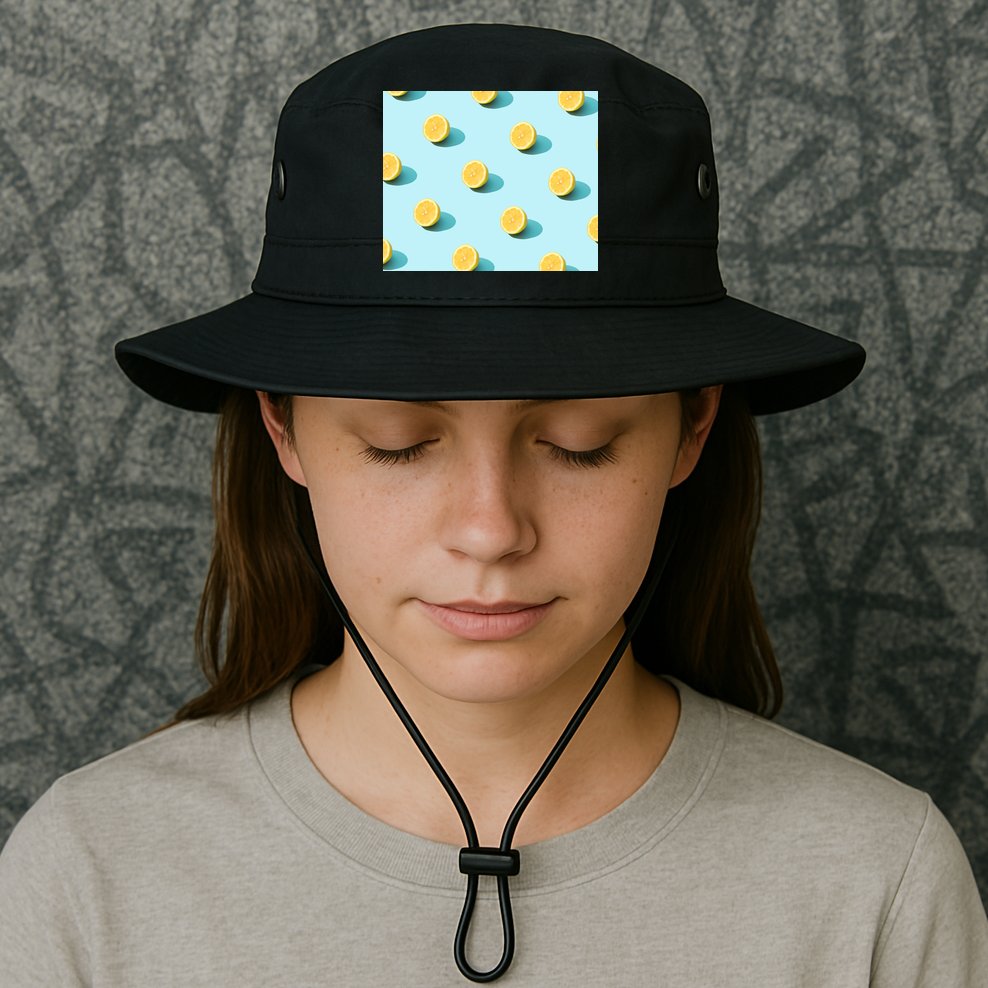 Trendy Sunlight Summer Pattern Lemons Bucket Hat