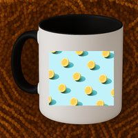 Trendy Sunlight Summer Pattern Lemons Mug