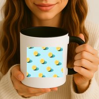 Trendy Sunlight Summer Pattern Lemons Mug