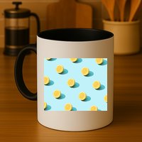 Trendy Sunlight Summer Pattern Lemons Mug