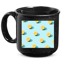 Trendy Sunlight Summer Pattern Lemons 15oz Campfire Ceramic Mug