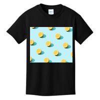 Trendy Sunlight Summer Pattern Lemons Kids T-Shirt