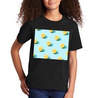 Trendy Sunlight Summer Pattern Lemons Kids T-Shirt