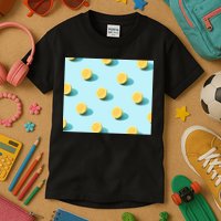 Trendy Sunlight Summer Pattern Lemons Kids T-Shirt