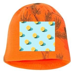 Trendy Sunlight Summer Pattern Lemons Kati - Camo Knit Beanie