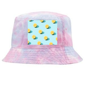 Trendy Sunlight Summer Pattern Lemons Tie-Dyed Bucket Hat