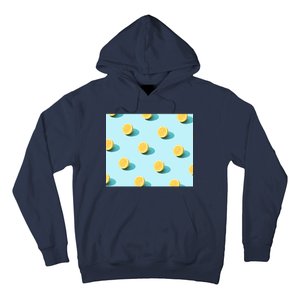 Trendy Sunlight Summer Pattern Lemons Hoodie