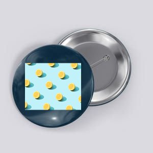 Trendy Sunlight Summer Pattern Lemons Button