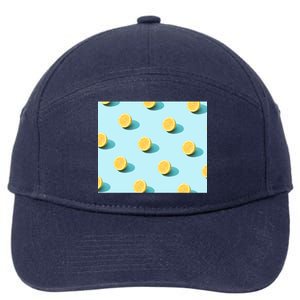 Trendy Sunlight Summer Pattern Lemons 7-Panel Snapback Hat