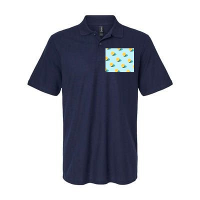 Trendy Sunlight Summer Pattern Lemons Softstyle Adult Sport Polo