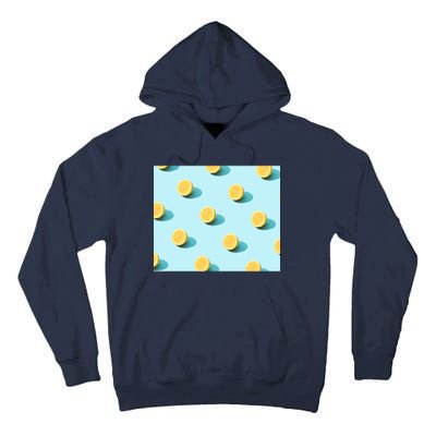 Trendy Sunlight Summer Pattern Lemons Tall Hoodie