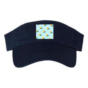 Trendy Sunlight Summer Pattern Lemons Valucap Bio-Washed Visor