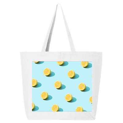 Trendy Sunlight Summer Pattern Lemons 25L Jumbo Tote