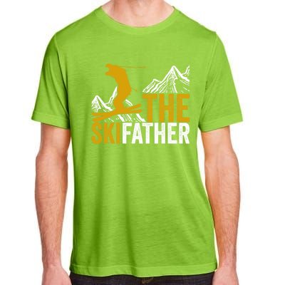 The Skifather Skiing Lover Gift For Skier Adult ChromaSoft Performance T-Shirt