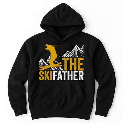 The Skifather Skiing Lover Gift For Skier Hoodie