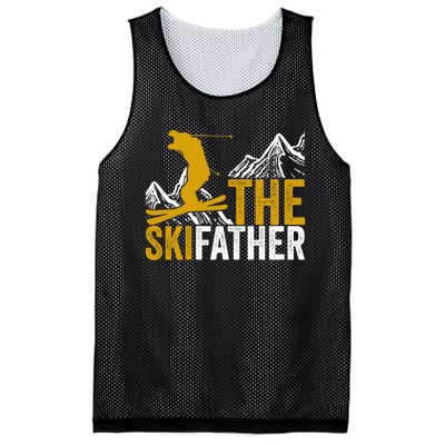 The Skifather Skiing Lover Gift For Skier Mesh Reversible Basketball Jersey Tank