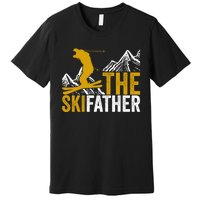 The Skifather Skiing Lover Gift For Skier Premium T-Shirt