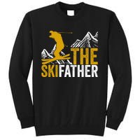 The Skifather Skiing Lover Gift For Skier Tall Sweatshirt