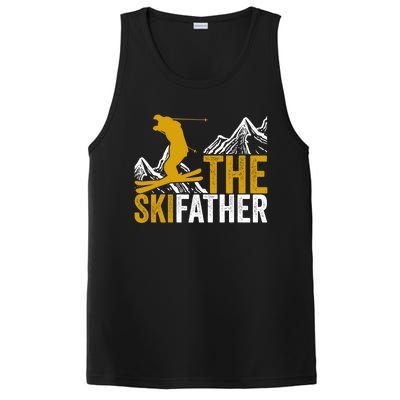 The Skifather Skiing Lover Gift For Skier PosiCharge Competitor Tank