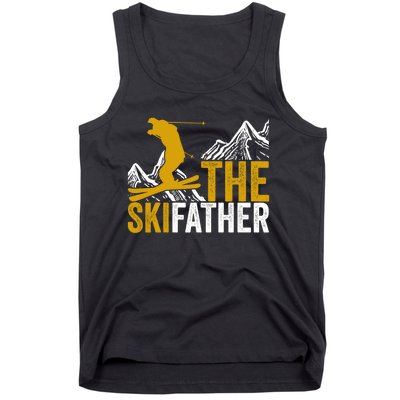 The Skifather Skiing Lover Gift For Skier Tank Top