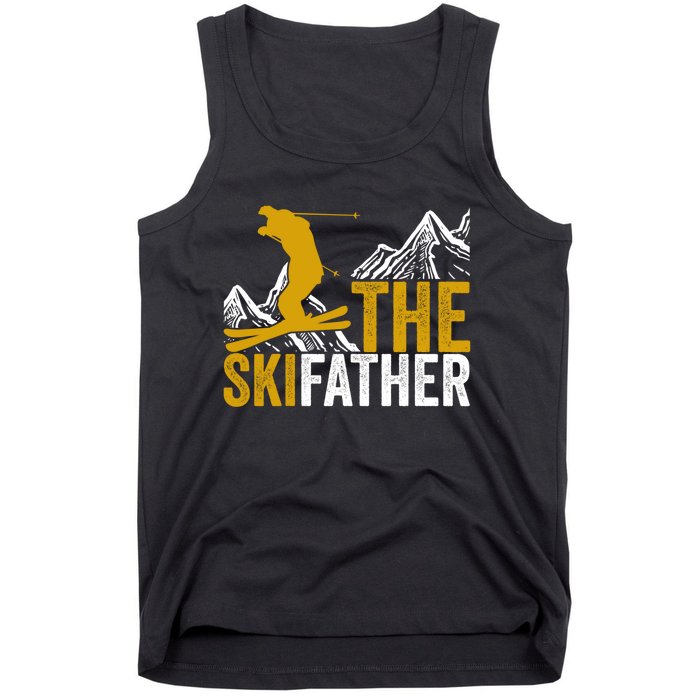 The Skifather Skiing Lover Gift For Skier Tank Top