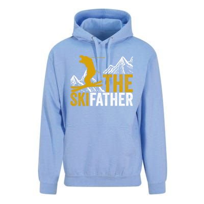 The Skifather Skiing Lover Gift For Skier Unisex Surf Hoodie