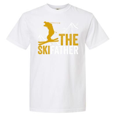 The Skifather Skiing Lover Gift For Skier Garment-Dyed Heavyweight T-Shirt