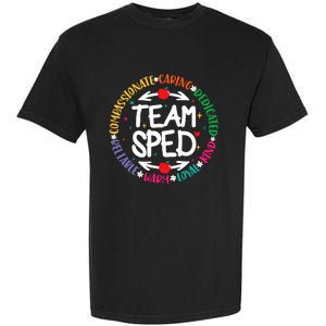 Team Sped Special Teacher Specialist School Caretaker Staff Garment-Dyed Heavyweight T-Shirt