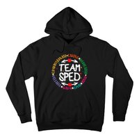 Team Sped Special Teacher Specialist School Caretaker Staff Hoodie