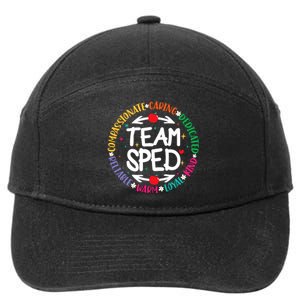 Team Sped Special Teacher Specialist School Caretaker Staff 7-Panel Snapback Hat