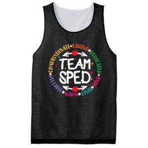 Team Sped Special Teacher Specialist School Caretaker Staff Mesh Reversible Basketball Jersey Tank