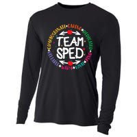 Team Sped Special Teacher Specialist School Caretaker Staff Cooling Performance Long Sleeve Crew