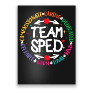 Team Sped Special Teacher Specialist School Caretaker Staff Poster