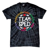 Team Sped Special Teacher Specialist School Caretaker Staff Tie-Dye T-Shirt