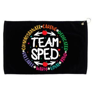 Team Sped Special Teacher Specialist School Caretaker Staff Grommeted Golf Towel